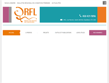 Tablet Screenshot of femmeslaurentides.org